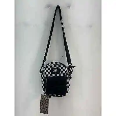 NWT VANS Black White Checkered Canvas Crossbody Bag Purse Handbag • $42.75