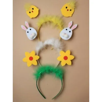 Easter Headband Boppers Aliceband Costume Fancy Dress Chick Easter Bunnyflowers • £2.50