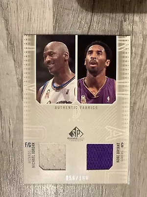 02-03 Upper Deck SP Game Used Michael Jordan /Kobe Bryant Dual Jersey Card /#100 • $400