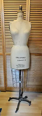 Vintage Professional Pro Female Working Dress Form Mannequin With Metal Base • $200