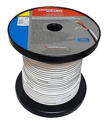 Monster Cable S16-2RCL Speaker Wire CL3 In Wall Rated - 16 Gauge - 75 Ft Length • $37.99