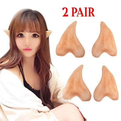 £4.69 • Buy Elf Ears Easy Fit Latex Elf Ears Halloween Party Hobbit Spock Fancy Dress 2 Pair