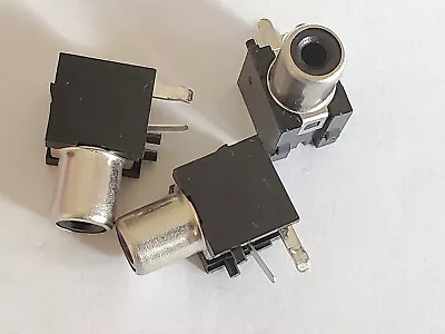 5pcs Mouser Electronics 16PJ097 PCB Mount RCA Phono Jack Black • $3.99