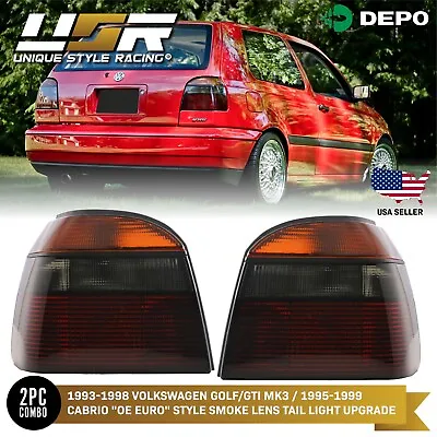 Euro ECode GTi Rear Replacement Tail Light For 93-99 VW Golf 3 III Mk3 Cabriolet • $99.95