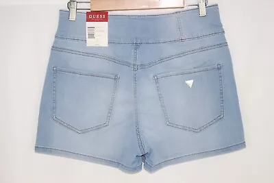 Guess Jeans Women's Millie High Rise Shorts Stretch Light Blue Wash • $17.99