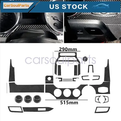 30Pcs Fits Ford Mustang 2015-2019 Carbon Fiber Interior Decoration Trim Kit • $76.99