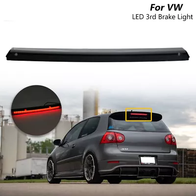 Smoked LED Rear High Level 3rd Third Brake Light For 2006-09 VW Golf MK5 GTI R32 • $33.99