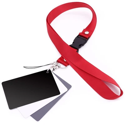 White Black 18% Gray Color  Cards Digital Grey  With Neck- H2E3 • £4.67
