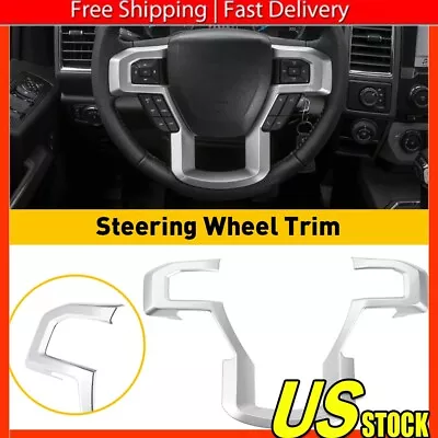 Steering Wheel Cover Trim Bezels For Ford F150 F250 F350 2017-2020 Silver • $18.99