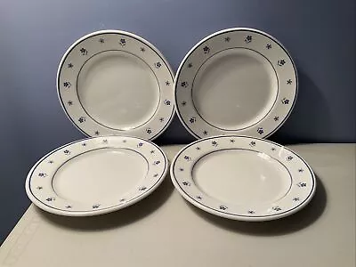 IKEA Of Sweden Dinner Plates (Set Of 4) #15914 Italy White And Blue Flowers • $44.88