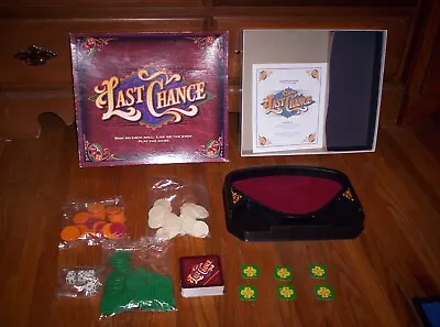 $34.99 • Buy 1995 Last Chance Game Milton Bradley Complete All Chips & Dice Still Sealed!