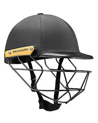 Masuri C Line Plus Stainless Steel Cricket Batting Helmet - Black - Junior/Boys • $95.28