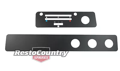 Holden Torana Lower BLACK Dash +Heater Control Surround Decal Kit NO RADIO LH LX • $119