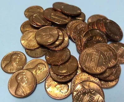 1972 P  Lincoln Memorial Cent Unc MS Penny Roll Uncirculated From Mint Bag • $12.60