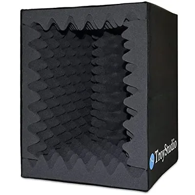 TroyStudio Portable Sound Recording Vocal Booth Box - |Reflection Filter & - • $50.05