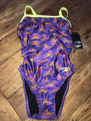 $12.95 • Buy Speedo Swim Competitive Electric Purple New $54
