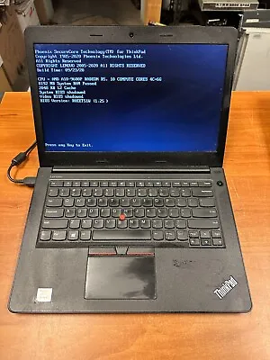 Lenovo ThinkPad E475 14  Laptop - AMD A10-9600P - 8GB DDR4 RAM - No HDD/OS • $89.95