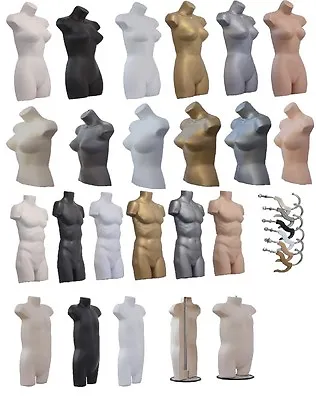 £13.99 • Buy Male Female Kids Hanging Plastic Body Form  Mannequin  Torso Bust Display