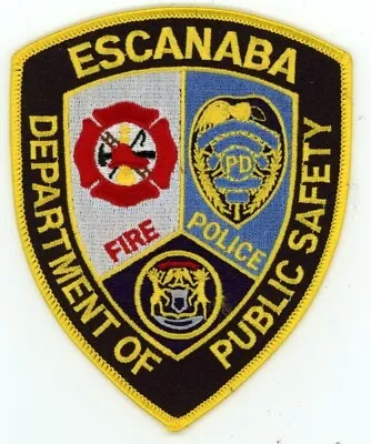 Michigan Mi Escanaba Public Safety Nice Shoulder Patch Sheriff Police Fire • $5.99