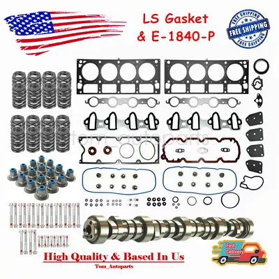 E1840P Sloppy Stage 2 Cam .585  & Head Gaskets Kit For Chevy GMC LS LS1 4.8 5.3L • $320