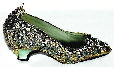 The Metropolitan Museum Of Art Mouth Blown Glass Green Shoe Ornament NIB • $25