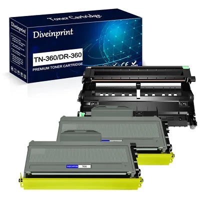 TN360 Toner & DR360 Drum For Brother DCP-7040 HL-2170W MFC-7345N MFC-7440N 7840W • $38.98