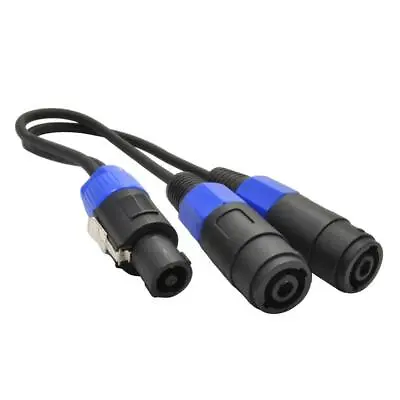 £10.61 • Buy PA Splitter  To 2 Fe Speaker Cable Y Splitter Cord PA DJ   Adaptor