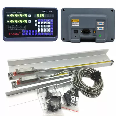 2 Axis DRO Digital Readout 6  12  Linear Scale 5um Kit For Lathe Mill AU STOCK • $275.99