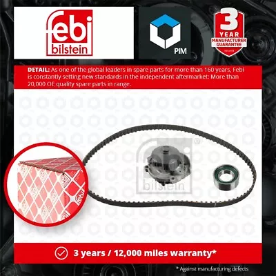 Timing Belt & Water Pump Kit Fits FIAT TIPO 160 1.1 88 To 91 160A3.000 Set Febi • $52.20