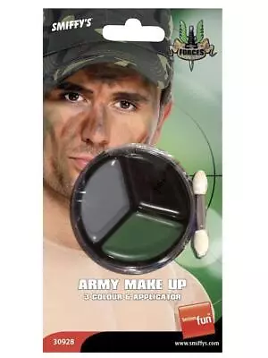 Army Camouflage Make Up Face Paint Fancy Dress Palette • £4.39