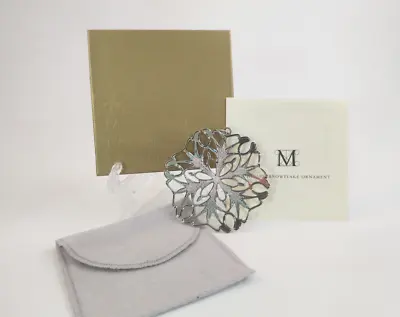 Metropolitan Museum Of Art 2002 Snowflake Ornament - Silverplate - W/ Box Pouch • $72