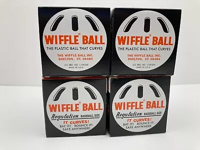 4 OFFICIAL WIFFLE® BALLS Baseballs In Boxes NEW • $22.95