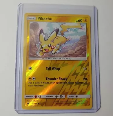 Pokémon Card Pikachu 40/147 Reverse Holo 2017 Burning Shadows LP-NM • $2.95