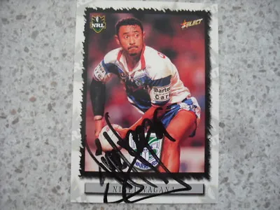 $9.99 • Buy Nrl Rugby League Card Personally Signed & Coa 2001 Nigel Vagana Warriors
