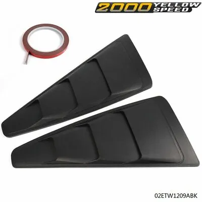 Fit For 05-14 Ford Mustang 1/4 Quarter Side Window Louvers Scoop Cover Vent US • $20.15