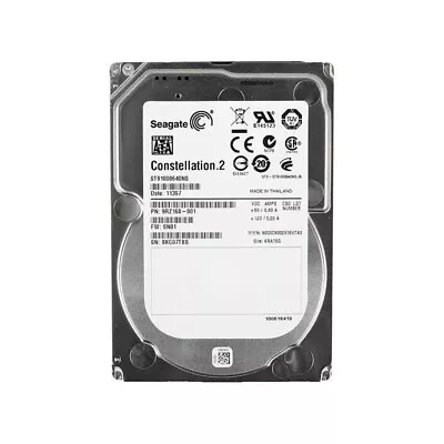 Seagate 1tb 7.2k Sata 2.5in Hdd - St91000640ns • $26