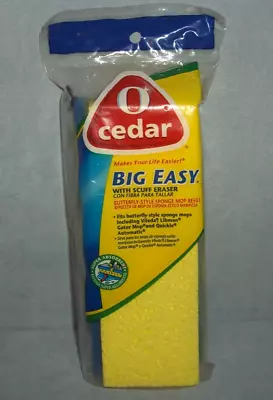 O-CEDAR Big Easy With Scuff Eraser Butterfly Style Sponge Mop Refill • $6.98