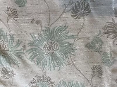 Pair Of Laura Ashley Fabric Pencil Pleat Lined Curtains 2 X 63 X 83 Cm • £9.50