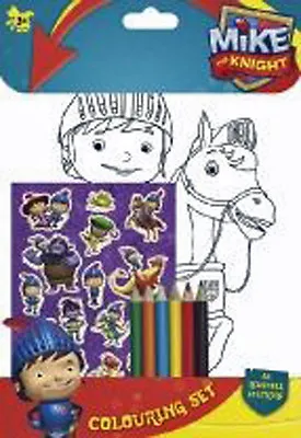 Mike The Knight Colouring Set With Pencils Stickers Ideal Gift  • £2.99