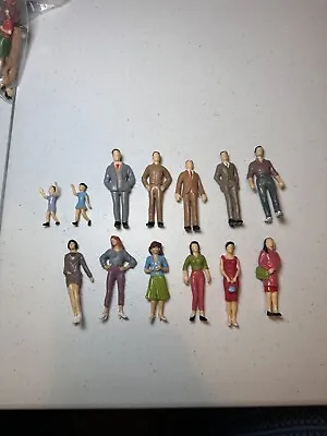 Model Trains Miniature Painted Figures G Scale People 13 Pcs • $20