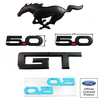 Fits 2015-23 Mustang GT Matte Black Out Emblem Package Ford Officially Licensed  • $149.99