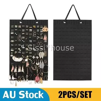 2x Earrings Hanger Bags Hanging Jewelry Organizer Necklace Display Holder Stand • $10.90