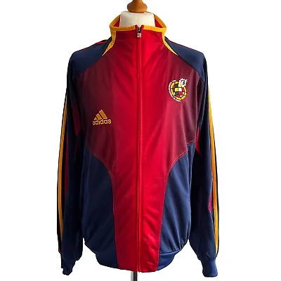 SPAIN 2008/10 Adidas Track Jacket (M/L) International Football Soccer Training • £44.99