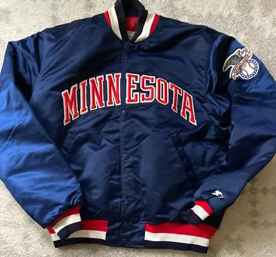 Authentic Satin MLB Starter Team Jacket - MINNESOTA TWINS - Kirby Puckett • $185.50