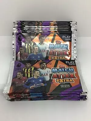 MATCH ATTAX EXTRA 2018/19 LOT OF 20 X 5 CARD PROMOTIONAL PACKS • £8.95