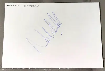 Norman Whiteside Signed White Card Autograph Manchester United Man Utd Coa • £5.99