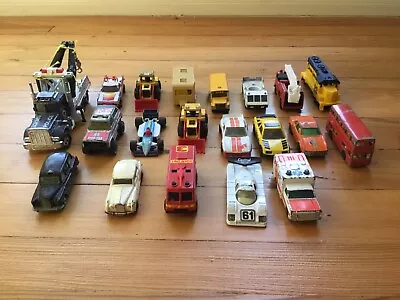 Vintage Lot 20 Matchbox Cars & Trucks 1 Train  • $19.99