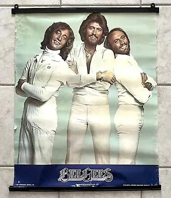 THE BEE GEES Vintage Original 1977 Rock N Roll Wall Poster 23 In X 28 1/2 In • $151.67