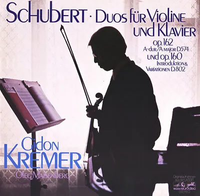 KREMER Violin SCHUBERT 2 Duets Op.160 & 162 MEISENBERG Piano EURODISC 88330 Gold • $14.40