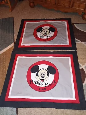 Set Of (2) Mickey Mouse Club Pillow Cases Nice Condition • $19.95